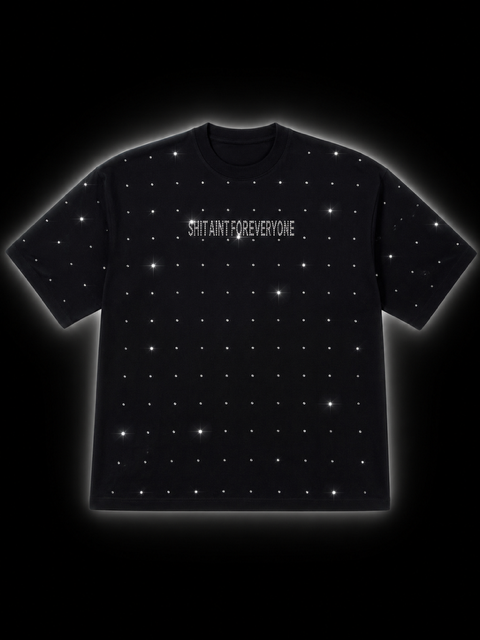 Dot Grid Rhinestone Tee (Black)