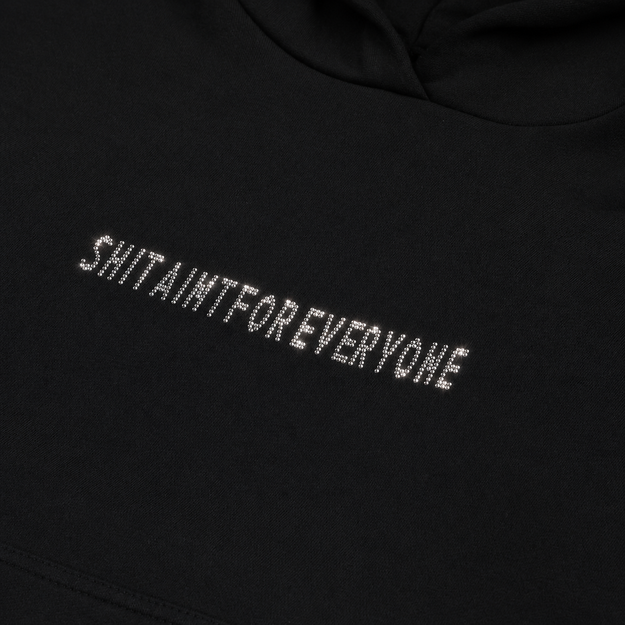 Diamond Slogan Hoodie (Black)