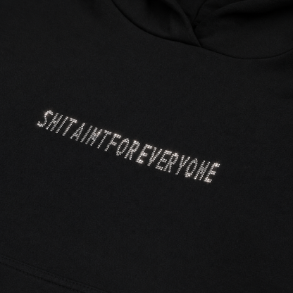 Diamond Slogan Hoodie (Black)