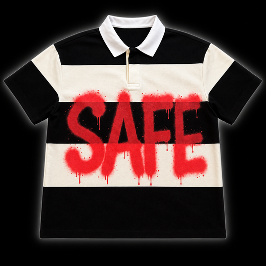Graffiti Short Sleeve Polo (Black)