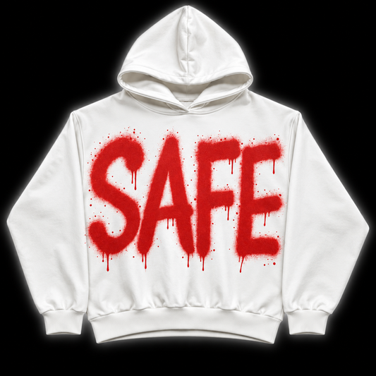 Graffiti Tag Hoodie (White)