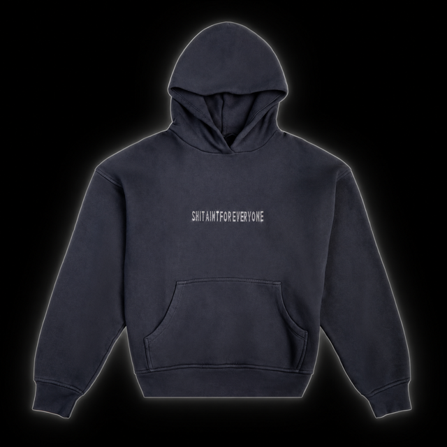 Diamond Slogan Hoodie (Pigment Grey)