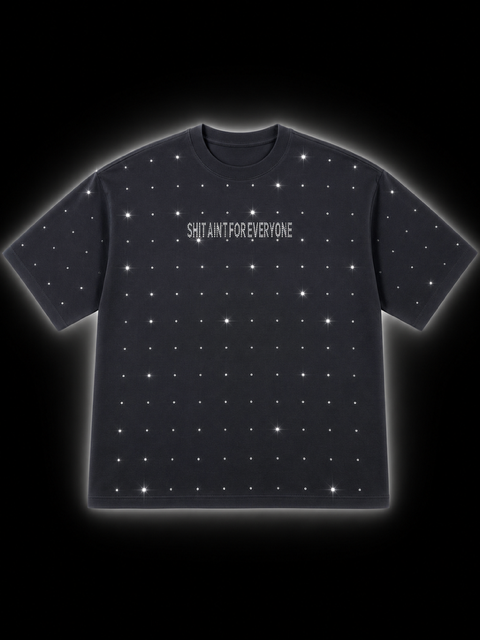 Dot Grid Rhinestone Tee (Grey)